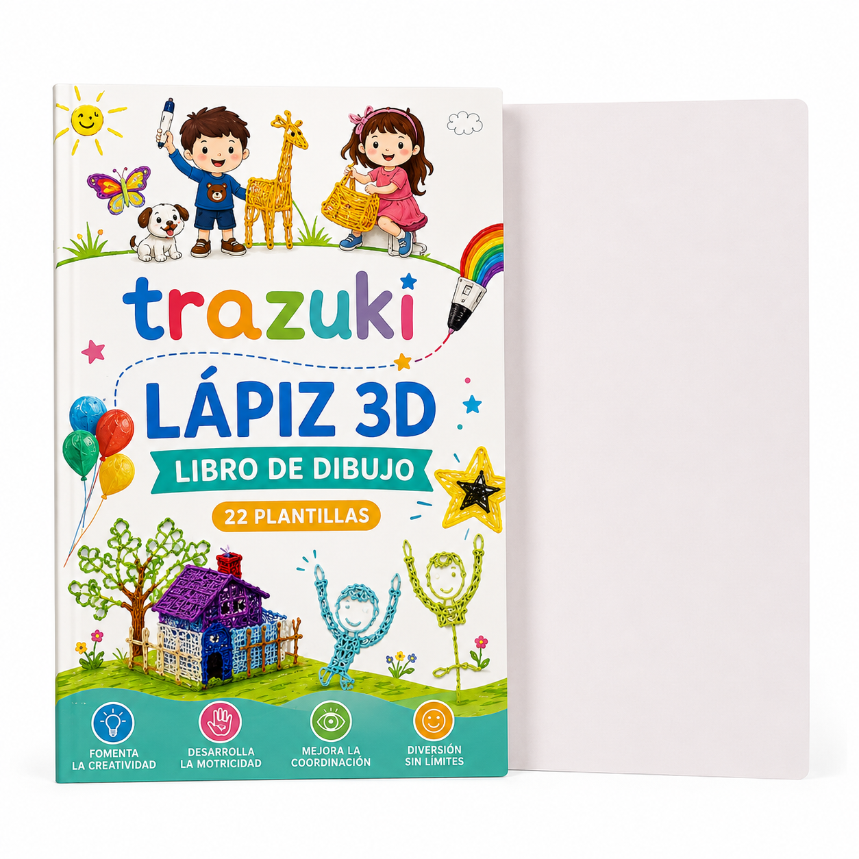 Cuaderno de Plantillas Trazuki — 22 Diseños