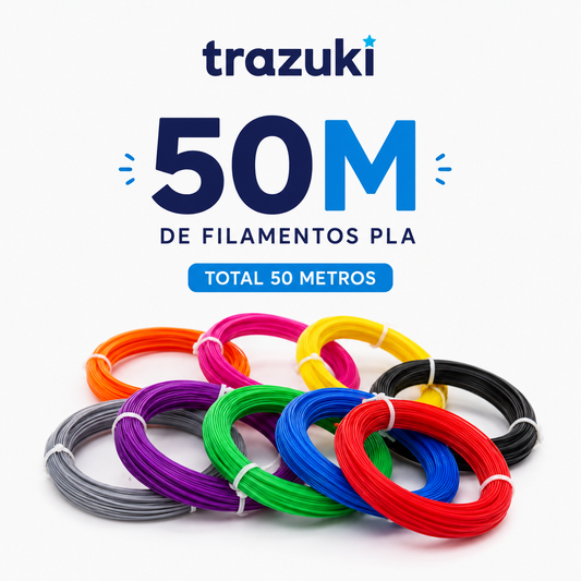 Filamento Trazuki — Pack 10 Colores (50m)