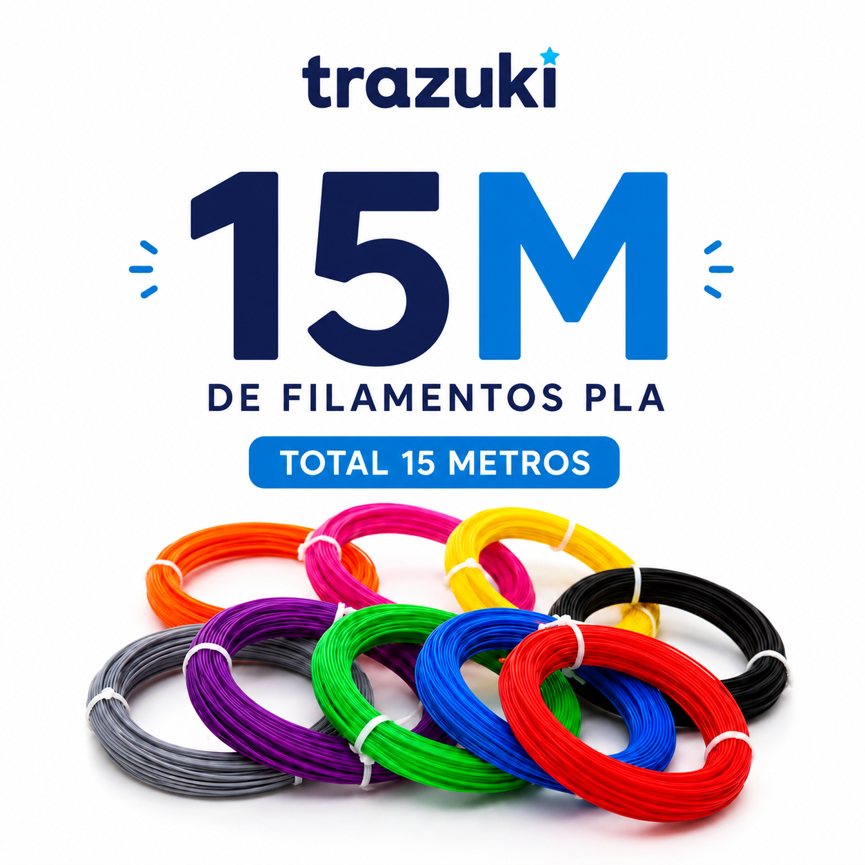 Filamento Trazuki — Pack 15m